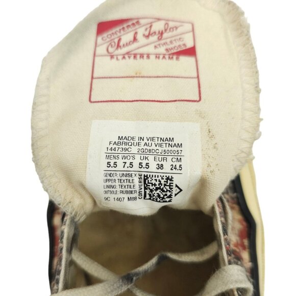 Converse Sneakers Chuck Taylor All Star Unisex Womens 7.5 Mens 5.5 Aztec Print - Picture 9 of 12